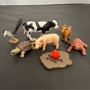 Vintage miniature PVC Farm Animals lot